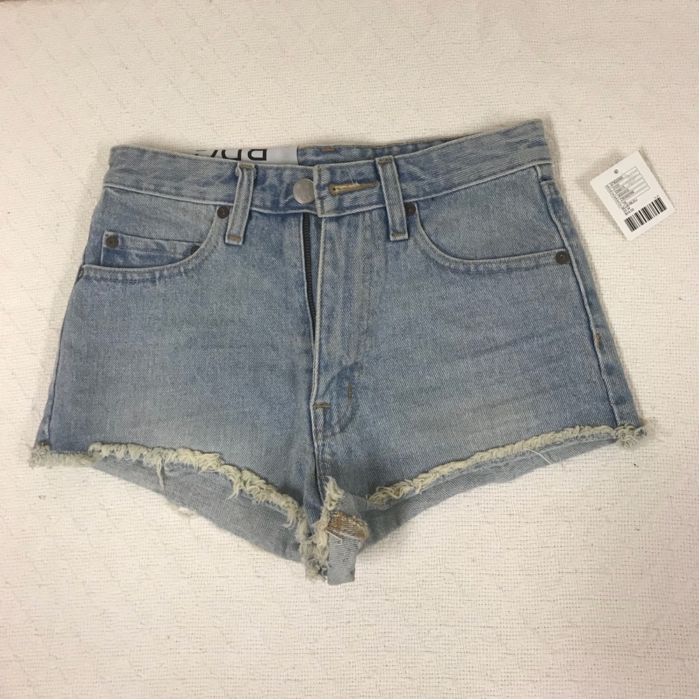 BDG super high rise cheeky denim shorts size 25 W